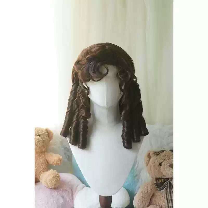 Imperial Tea - Retro Lolita Wig Short Roman Curl Hairpiece