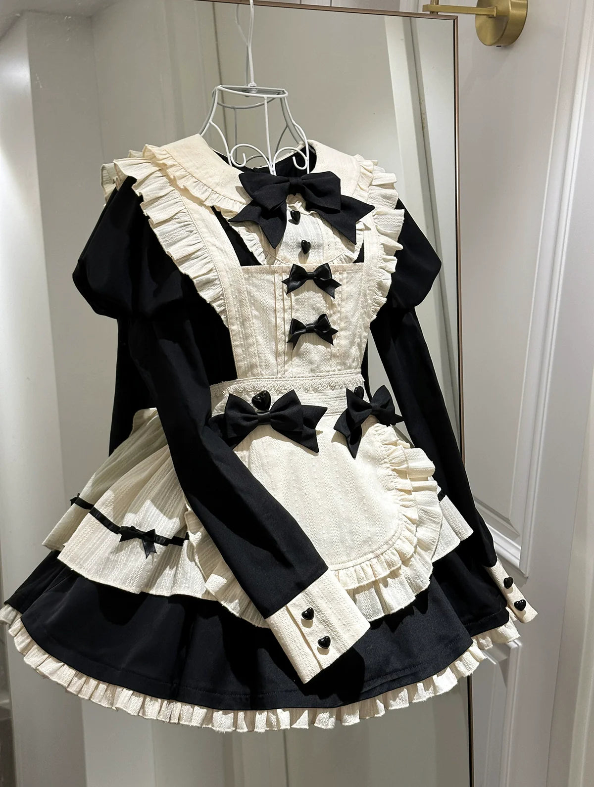 Hawthorn Berries - Maidette - Halloween Maid Lolita Apron OP Dress