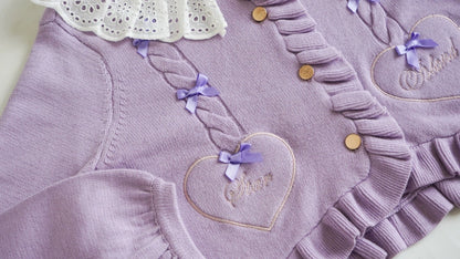 Dark Star Island - Sugar Frost - Sweet Lolita Cardigan Knit Embroidered Sweater