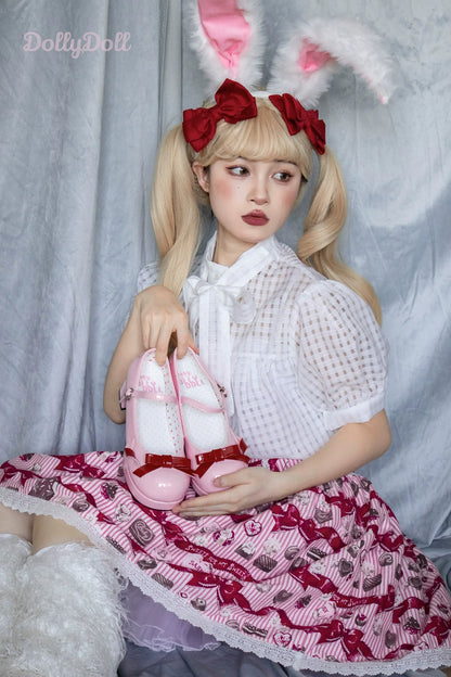 Dolly Doll - Lovers' Gift - Round Toe Middle Heel Mary Jane Lolita Shoes