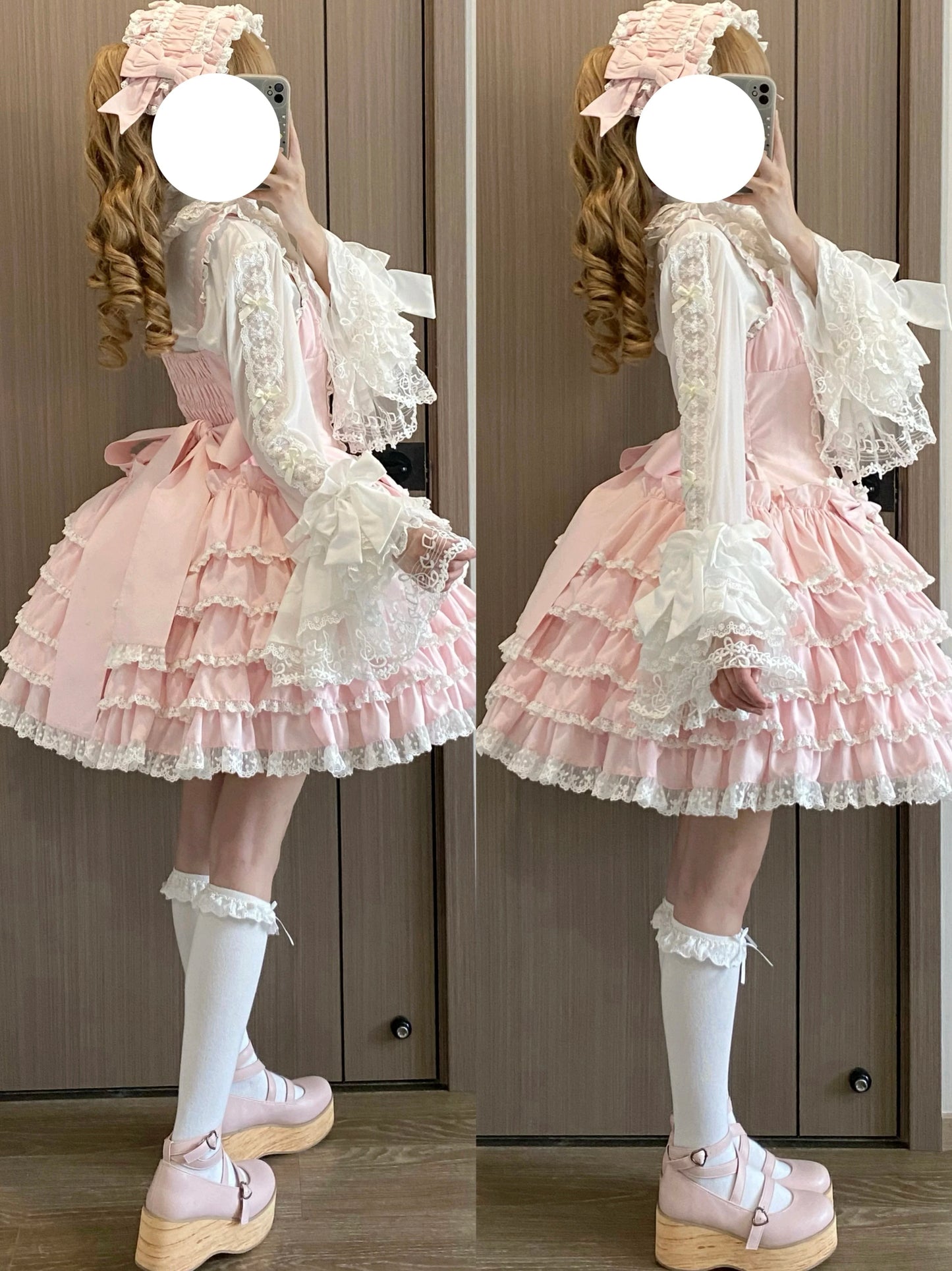 Nn Star - Half Sugar Ism - Sweet Lolita JSK Low Waist Dress With Tiered Hem