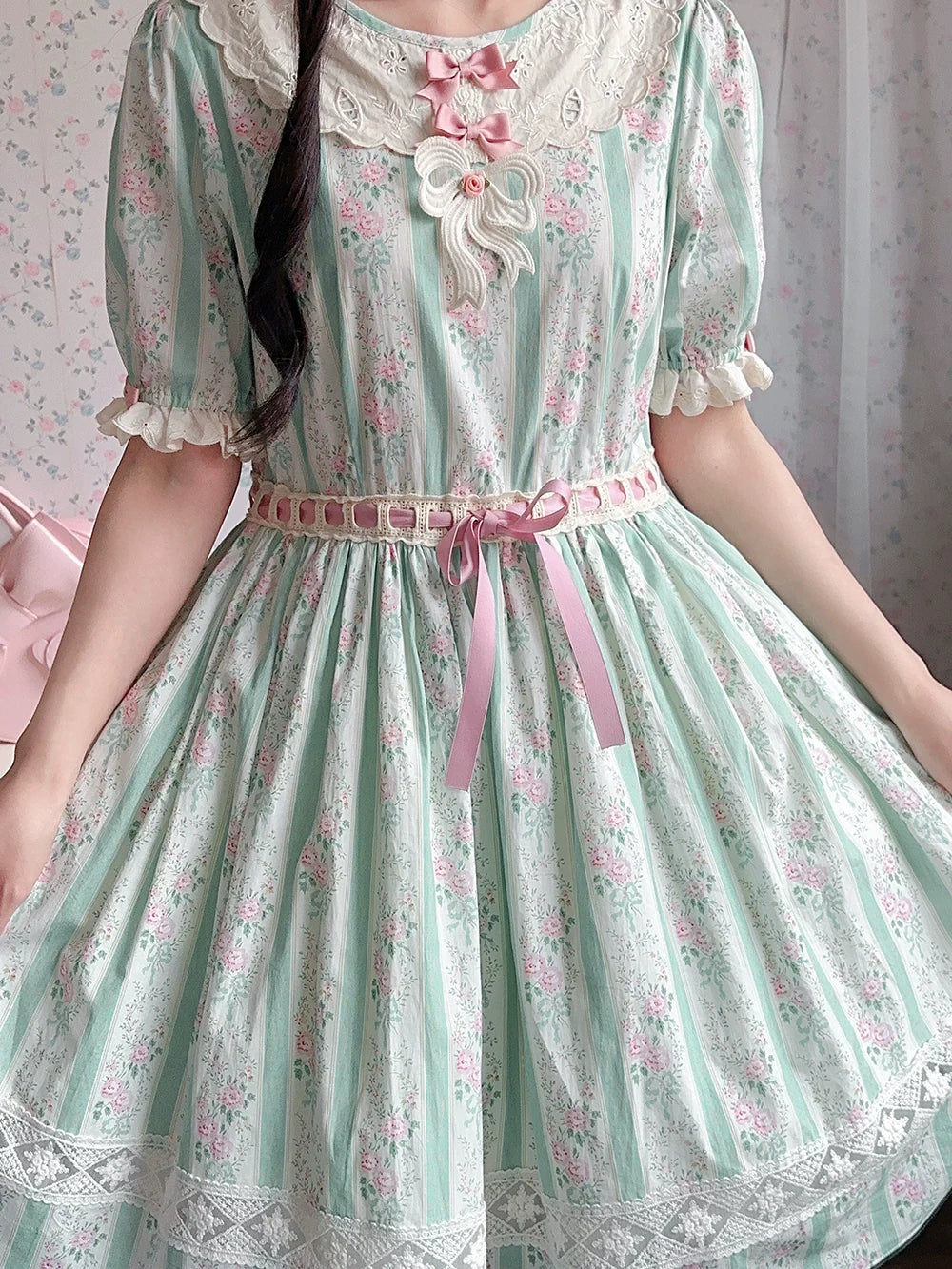 Miss Point - Customized Elegant Lolita OP Dress Cute Daily Girl Short Lolita Dress