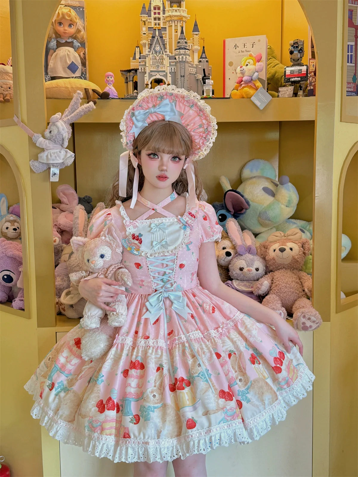 Dark Star Island - Honey Bunny Cake - Sweet Lolita JSK/OP/Strap SK/Shirt