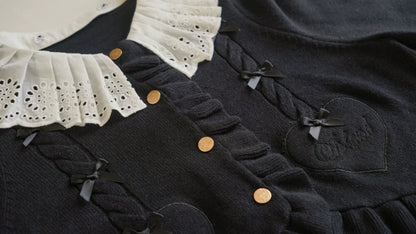 Dark Star Island - Sugar Frost - Sweet Lolita Cardigan Knit Embroidered Sweater
