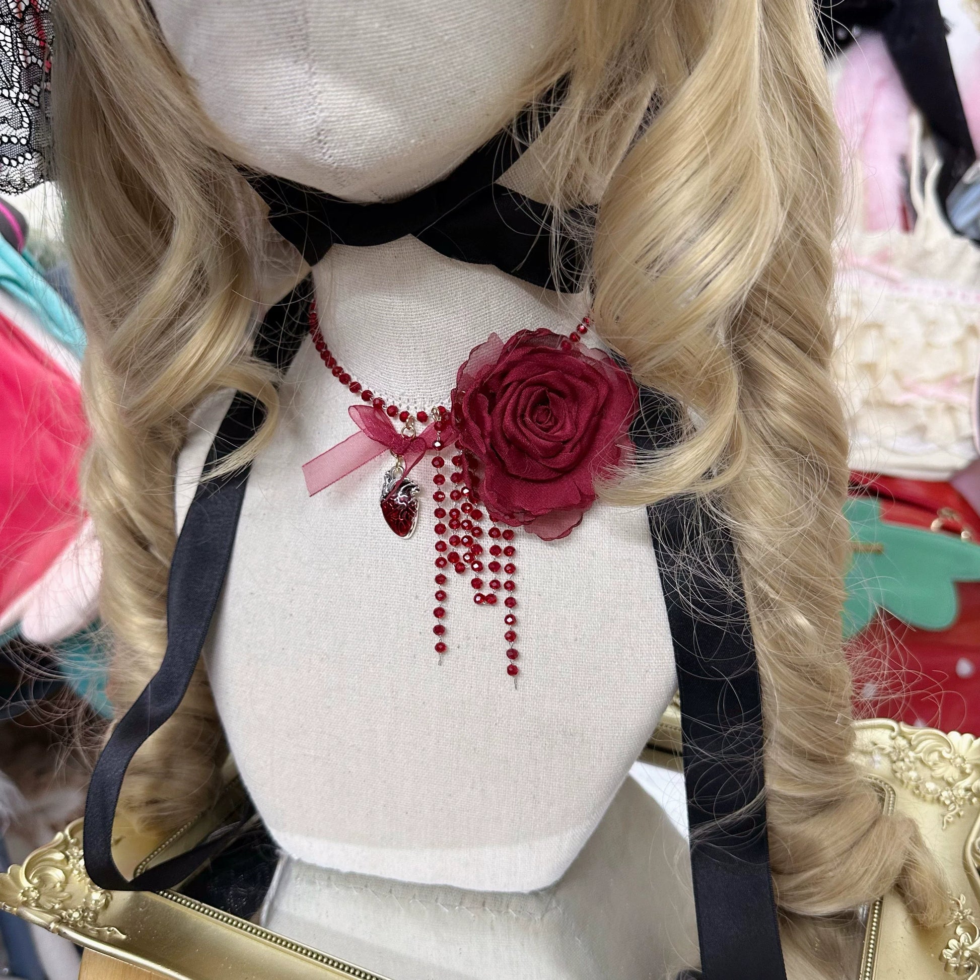 Chestnut Lolita - Gothic Lolita Hat Widow Hat Black Headdress