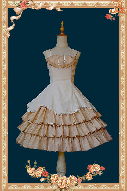 Infanta - Waltz - Classic Lolita JSK Tiered Dress with Bunny Ear Blouse