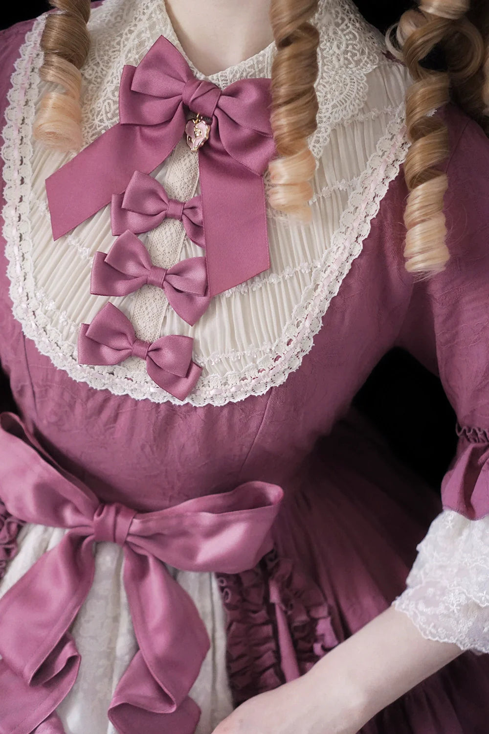 Miss Point - Lilyka Garden - Classic Lolita OP Dress Set Elegant Floral Wall Princess Sleeve