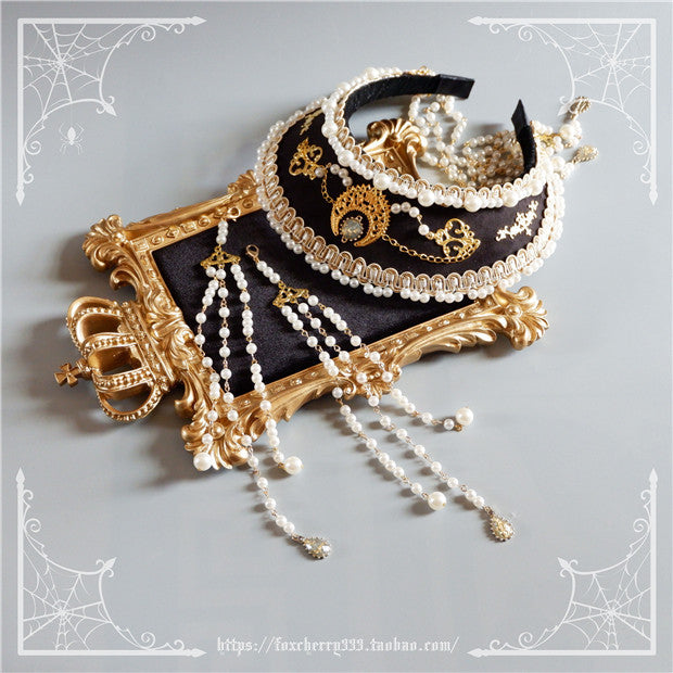 Fox Cherry--Lolita Palace Retro Head Ornament Hair Crown