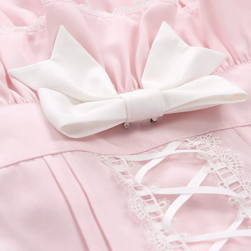 To Alice - Old School Lolita Salopette Suit Tiered Dress