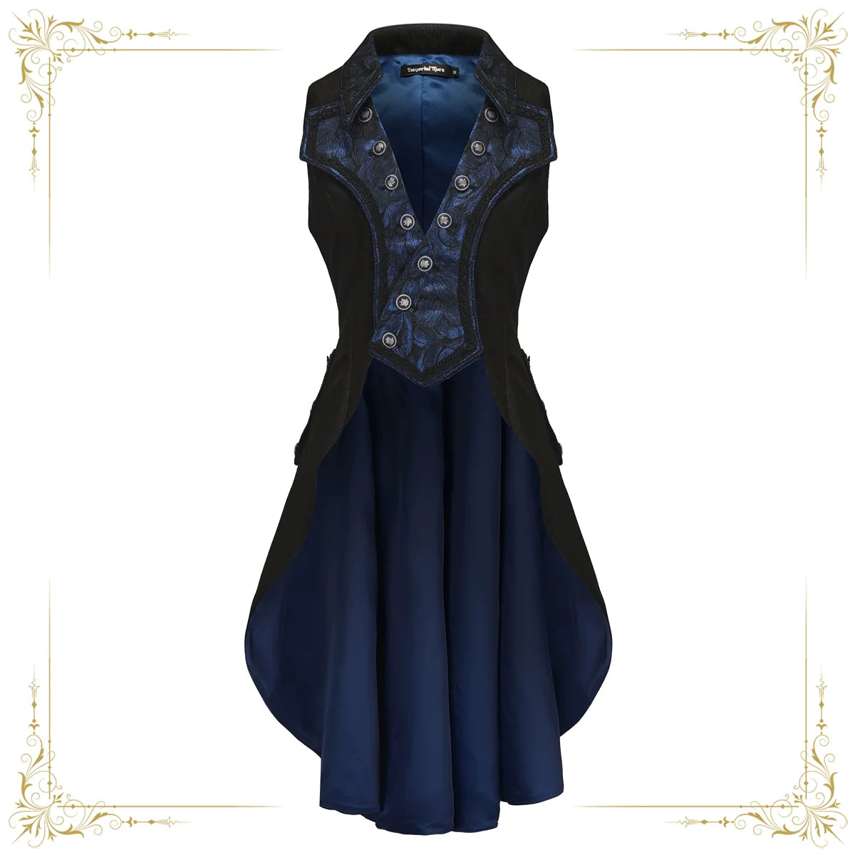 Immortal Thorn - Night of Swordsmanship - Ouji Lolita Long Coat Male Lolita Sleeveless Coat
