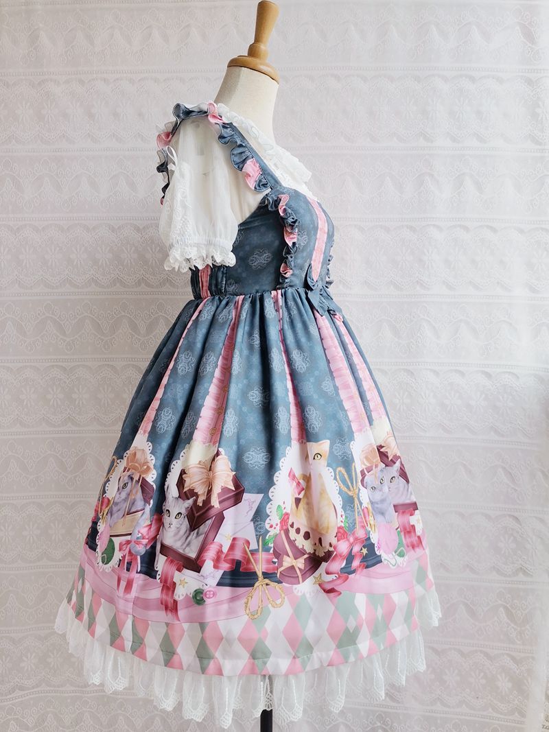Yilia - Chocolate Cat Lolita JSK Dress