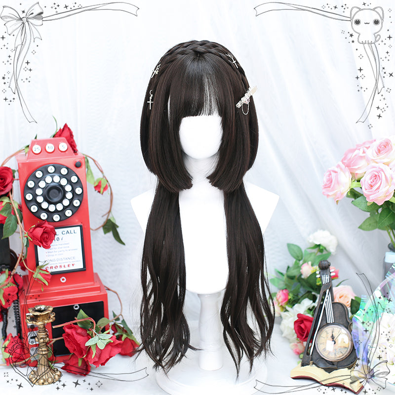 Dalao Home - Sweet  Lolita Hime Cut Long Curly Wig Multicolor