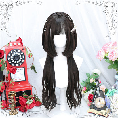 Dalao Home - Sweet  Lolita Hime Cut Long Curly Wig Multicolor
