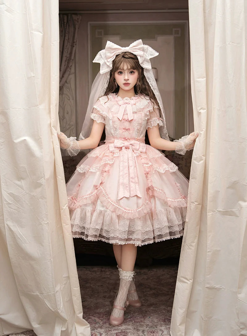 Mewroco - Candy Flavor - Gorgeous Sweet Lolita Dress, Lace & Petal Hem