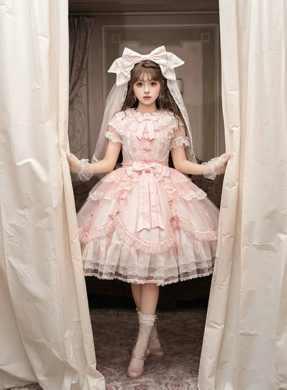 Mewroco - Candy Flavor - Gorgeous Sweet Lolita Dress, Lace & Petal Hem