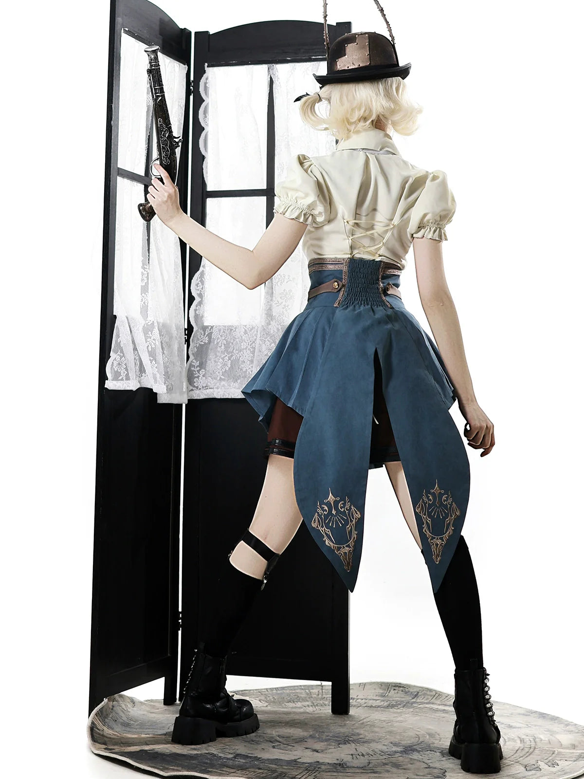 Your Princess - Fairyland Train Conductor - Punk Lolita Skirt Suit