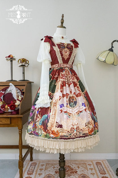 Miss Point - Kaleidoscope - Classical Lolita Shirt Dot Gauze Detachable Puff Sleeve Blouse Customized