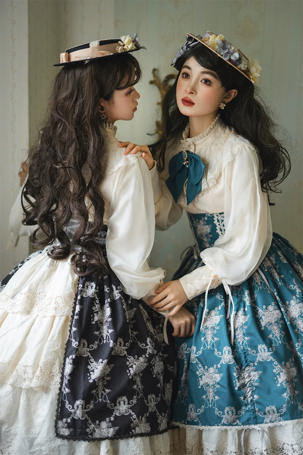 Miss Point - Customized Vintage Lolita Skirt Elegant Pullover Fishbone SK