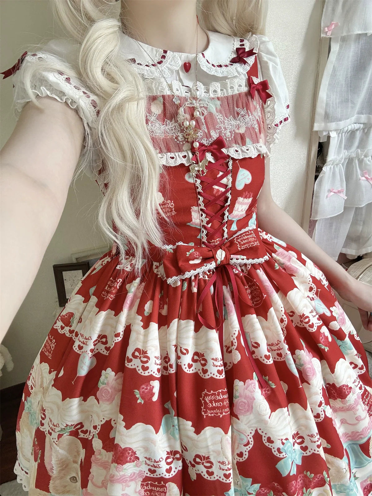 Dark Star Island - Honey Bunny Cake - Sweet Lolita JSK/OP/Strap SK/Shirt