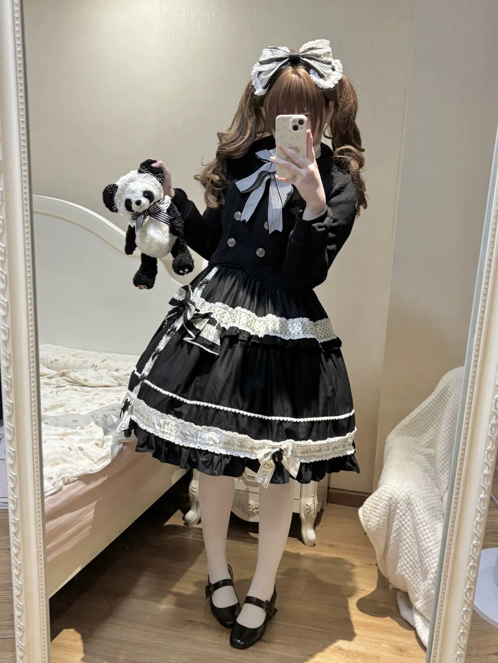 LeMiroir - Winter Solstice - Elegant Lolita Winter Short Coat & SK