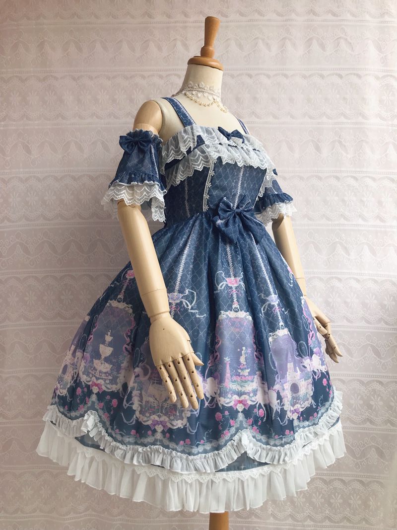 Yilia - Unicorn's Secret Garden Summer Lolita JSK Dress