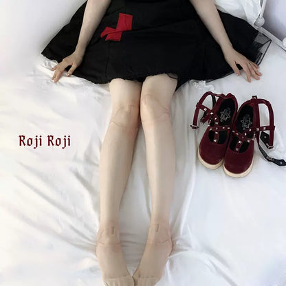 Roji Roji - Sweet Lolita Pantyhose, Joint Print Light Stockings