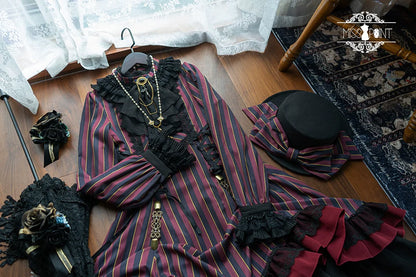 Miss Point - Perintz Manor - Gothic Lolita OP Long Sleeve Retro Lolita Dress