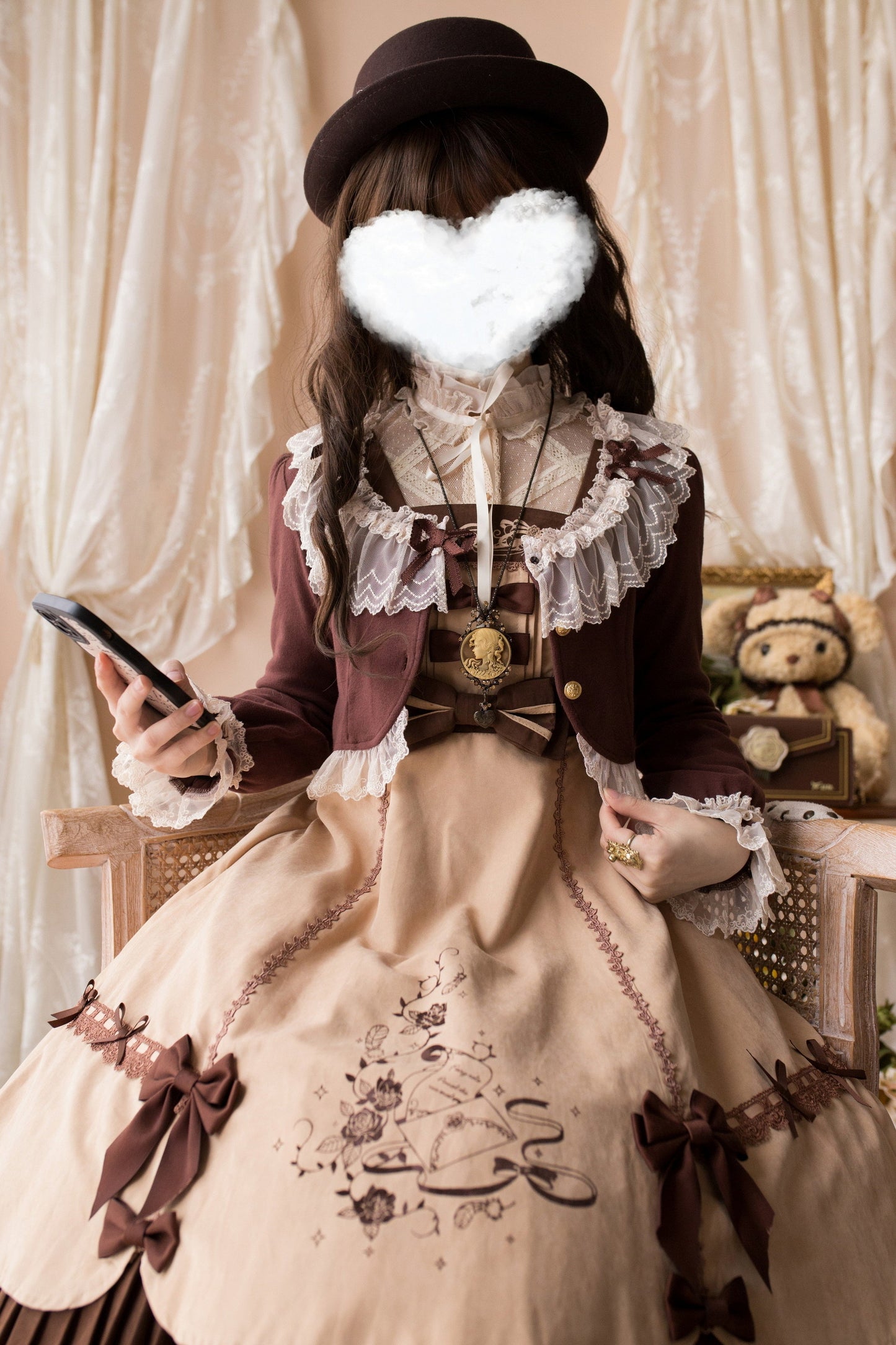 Unideer - Prelude - Elegant Lolita Bolero Jacket with Lace Ruffle Frill