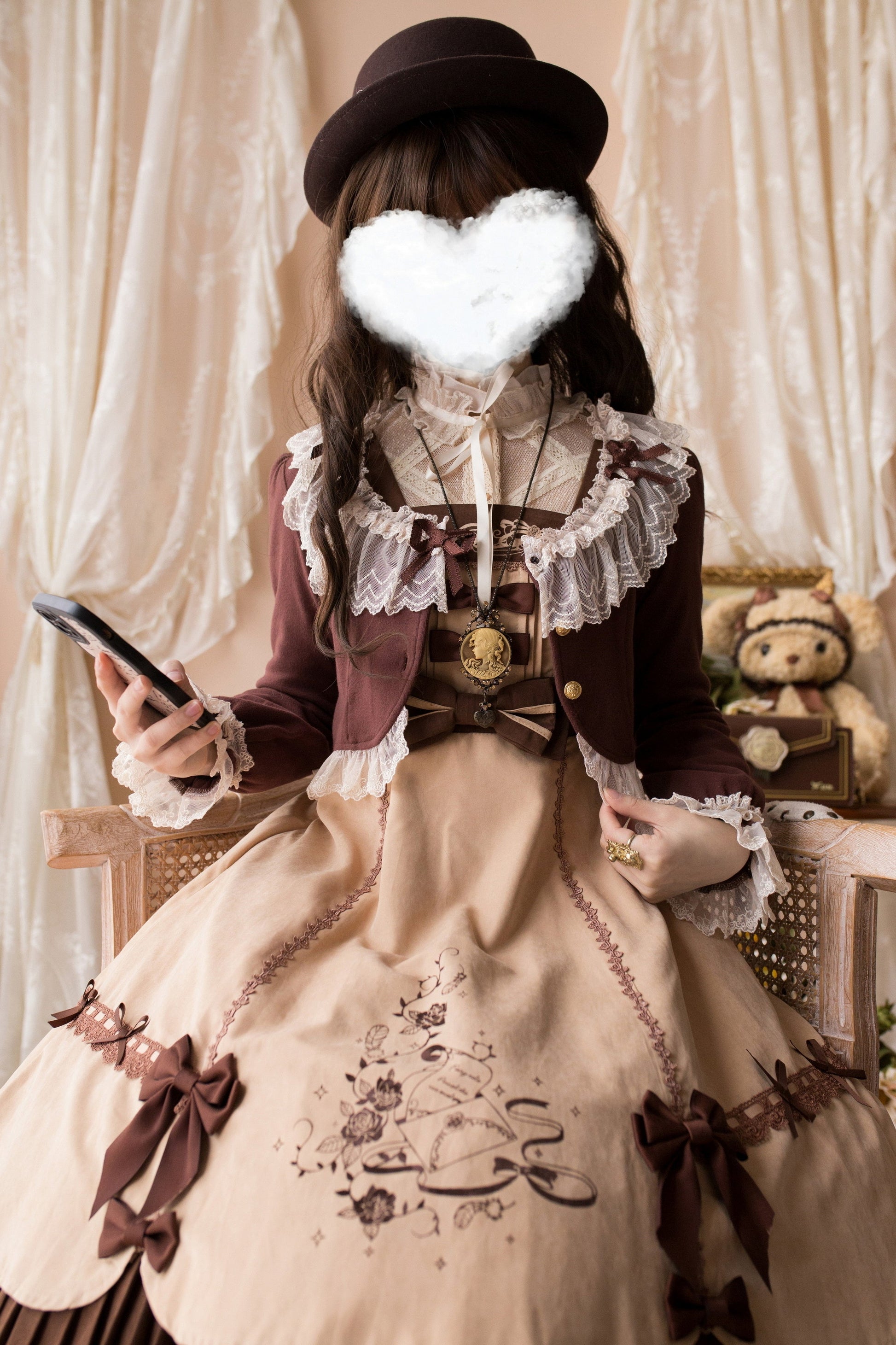 Unideer - Prelude - Elegant Lolita Bolero Jacket with Lace Ruffle Frill