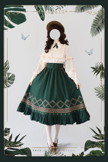 Yuan Su - Elegant  Solid Color Lolita SK