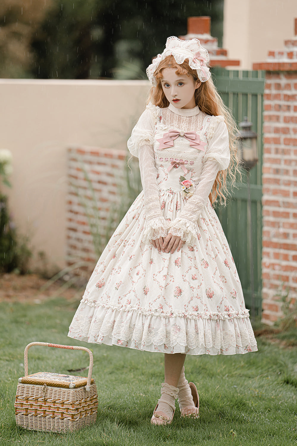 Miss Point - Customized Wood Rose 2.0 Elegant Vintage Jumper Dress