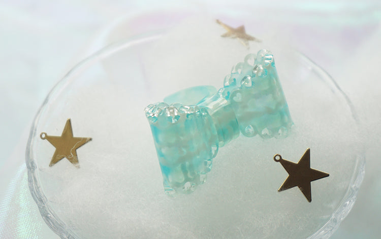 Cat Tea Party - Sweet Lolita Bow Ring and Necklace