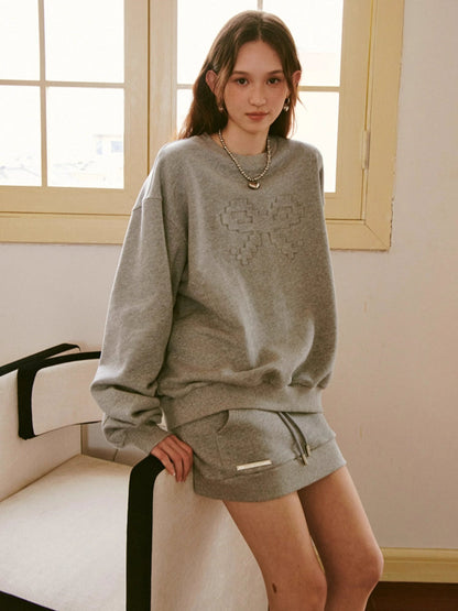 Casual sweatshirt + skirt【s0000007593】