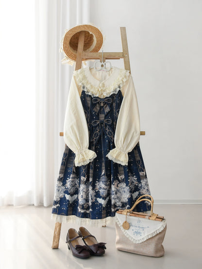 MIST - Hyde Garden - Daily Lolita Shirt Cotton Blouse Long Sleeves