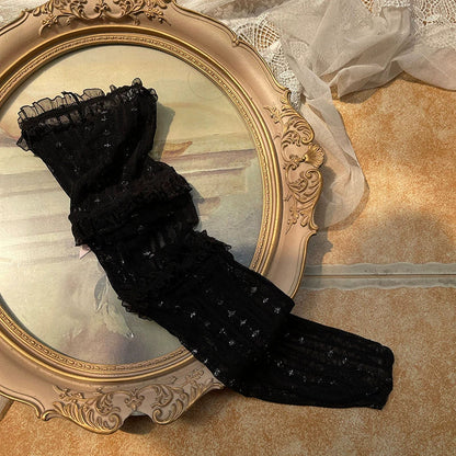 WAGUIR - Sweet Lolita Mid-Calf Socks 3-Layer Lace Mesh Fairy Thin Socks