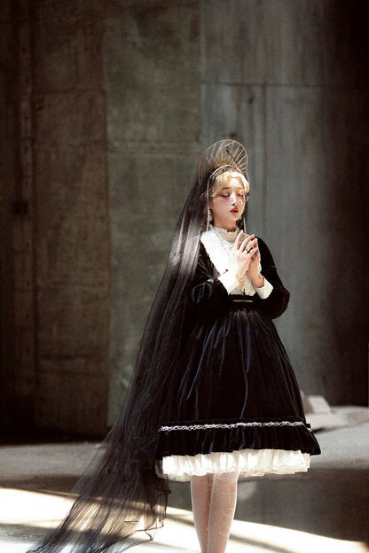 Miss Point - Customized Lolita Dress Vintage Elegant Velvet OP Dress