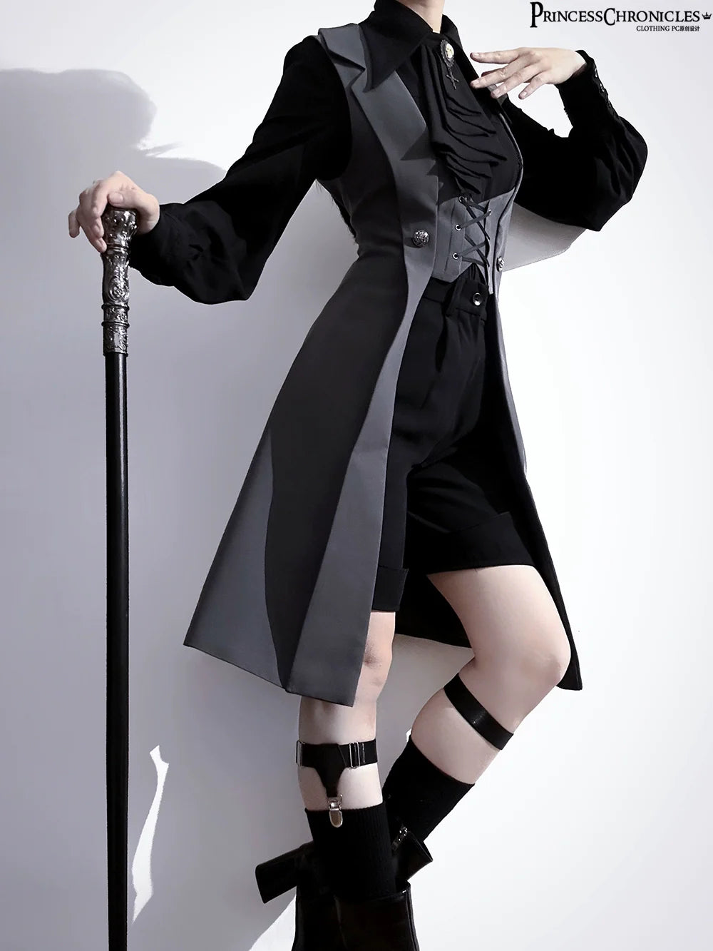 Princess Chronicles - The Night Prelude - Retro Lolita Vest Gothic Lolita Black Waistcoat