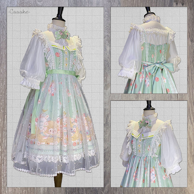 Chemical Romance - Lamb Postman - Sweet Lolita Printed JSK Dress