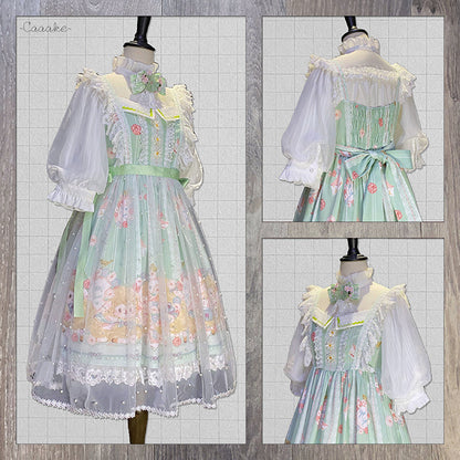 Chemical Romance - Lamb Postman - Sweet Lolita Printed JSK Dress