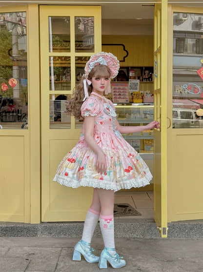 Dark Star Island - Honey Bunny Cake - Sweet Lolita JSK/OP/Strap SK/Shirt