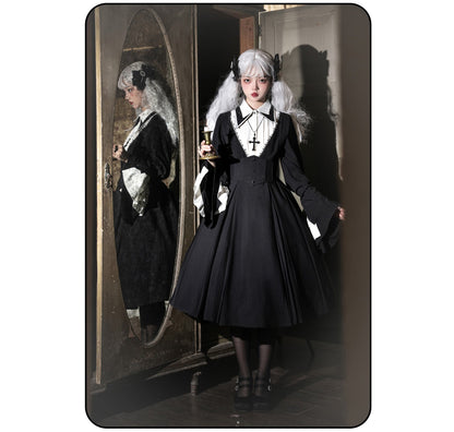 Susin Lolita - Cross Praise - Nun Style Gothic Lolita Dress and Blouse