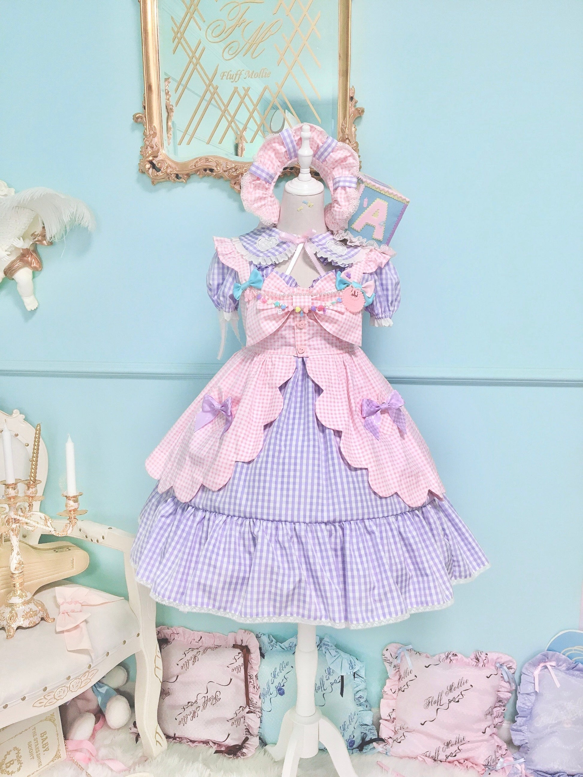 Fluff Mollie - Split Pea Breakfast - Kawaii Lolita Cotton JSK