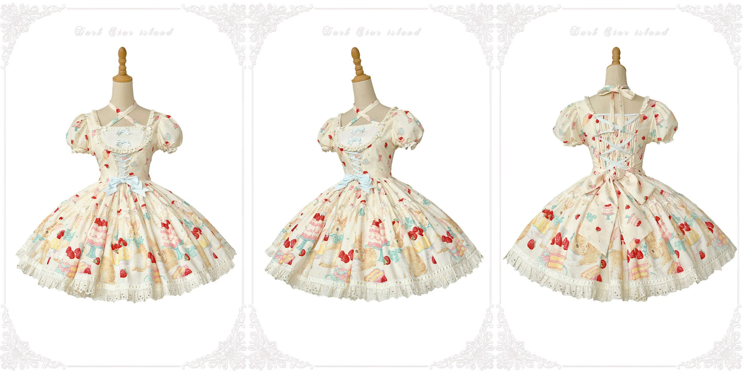 Dark Star Island - Honey Bunny Cake - Sweet Lolita JSK/OP/Strap SK/Shirt