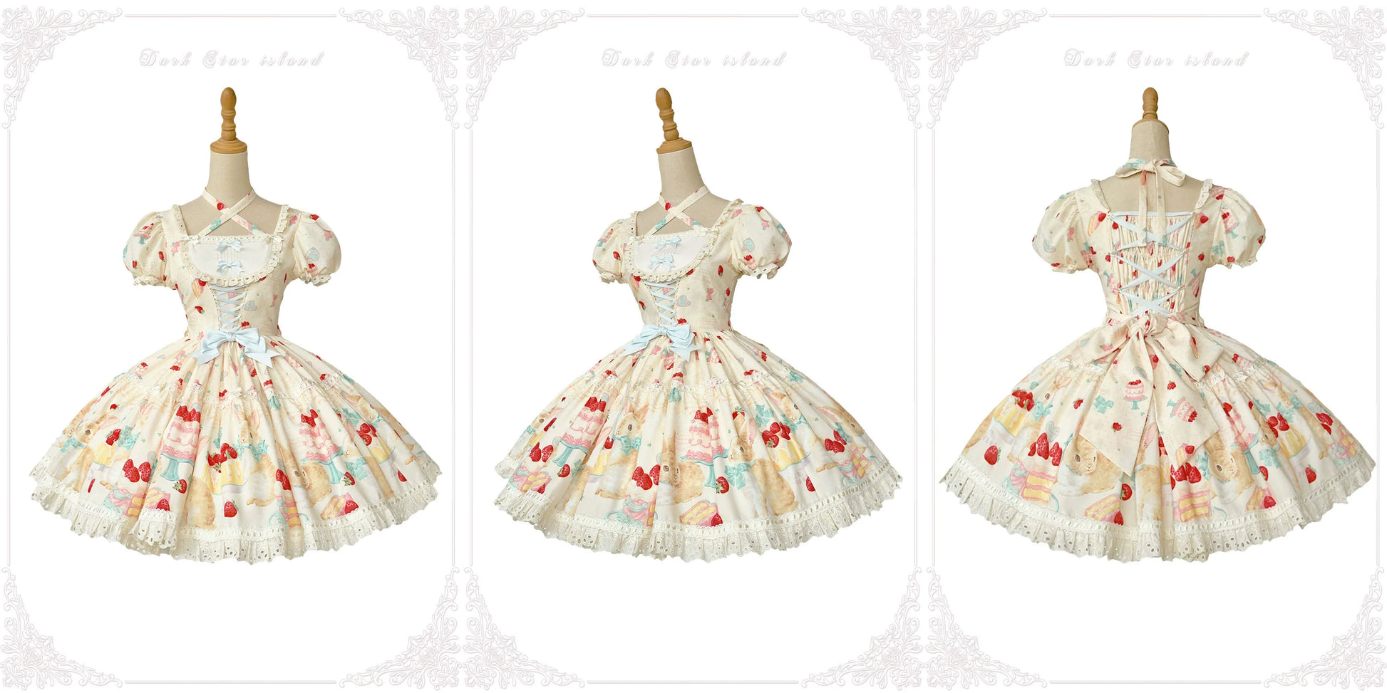 Dark Star Island - Honey Bunny Cake - Sweet Lolita JSK/OP/Strap SK/Shirt