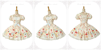 Dark Star Island - Honey Bunny Cake - Sweet Lolita JSK/OP/Strap SK/Shirt