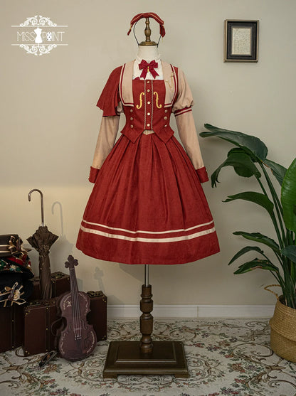 Miss Point - Customized Lolita Jumper Dress - Elegant College Lolita JSK