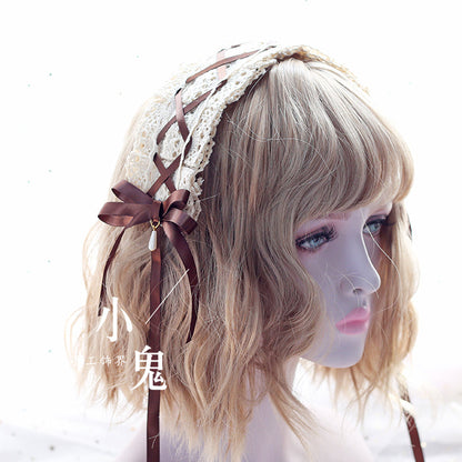 Xiaogui - Japanese Style Sweet Lolita Lace Headband Multicolors