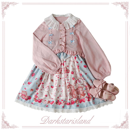 Dark Star Island - Sugar Frost - Sweet Lolita Cardigan Knit Embroidered Sweater
