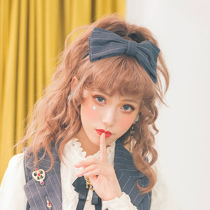 Miss Point - Rose Doll - Elegant Lolita Striped Fishbone Skirt