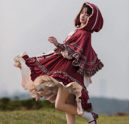 With PUJI - Little Red Riding Hood - Pastoral Lolita OP Fullset
